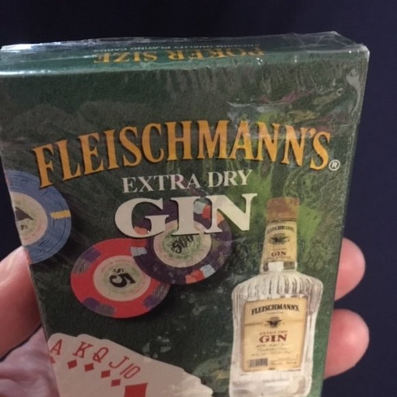 VTG 1992 Fleischmann's Extra Dry Gin Playing Deck Cards Poker Size Sealed - Picture 5 of 9